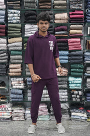 Five Sleeve FUTURE Printed Hoodie and Cargo Pant Co-ord Set for Men - Graphe shade-7 Man